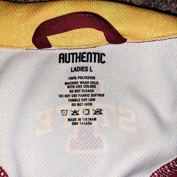 Iowa State Women's Long Sleeve Lightweight Jacket/Shirt  With Full Zipper ,Large - Picture 9 of 9